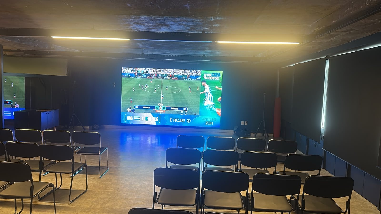 Telão LED durante evento